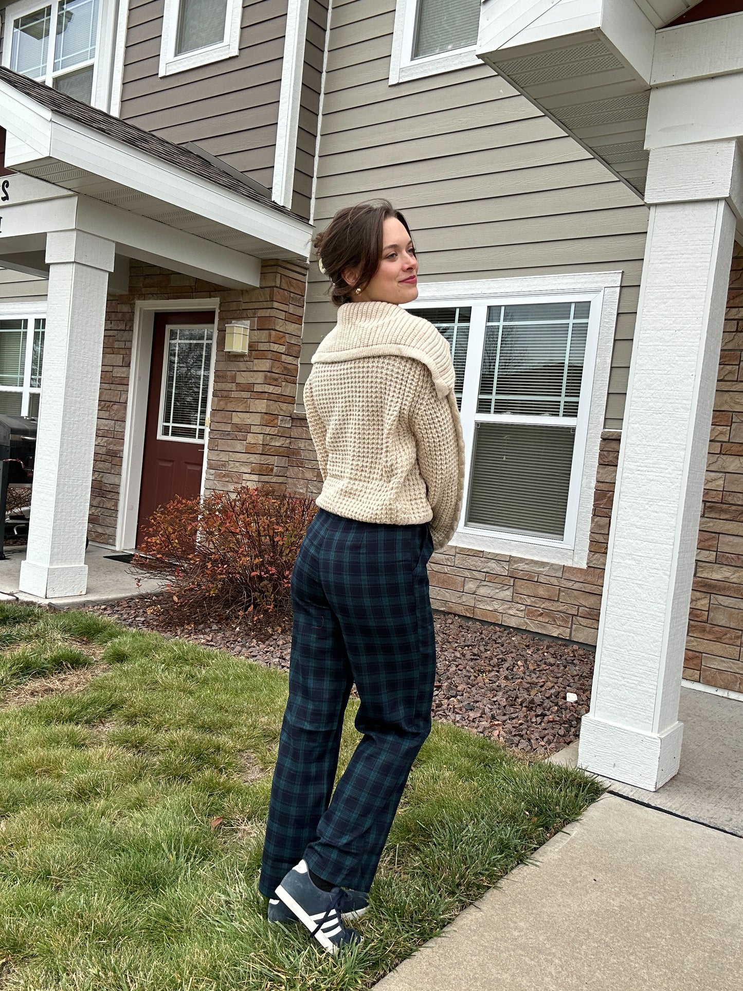 Roasted Chestnut Zip Up Sweater