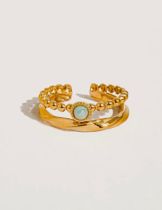 Double Band Serenity Ring