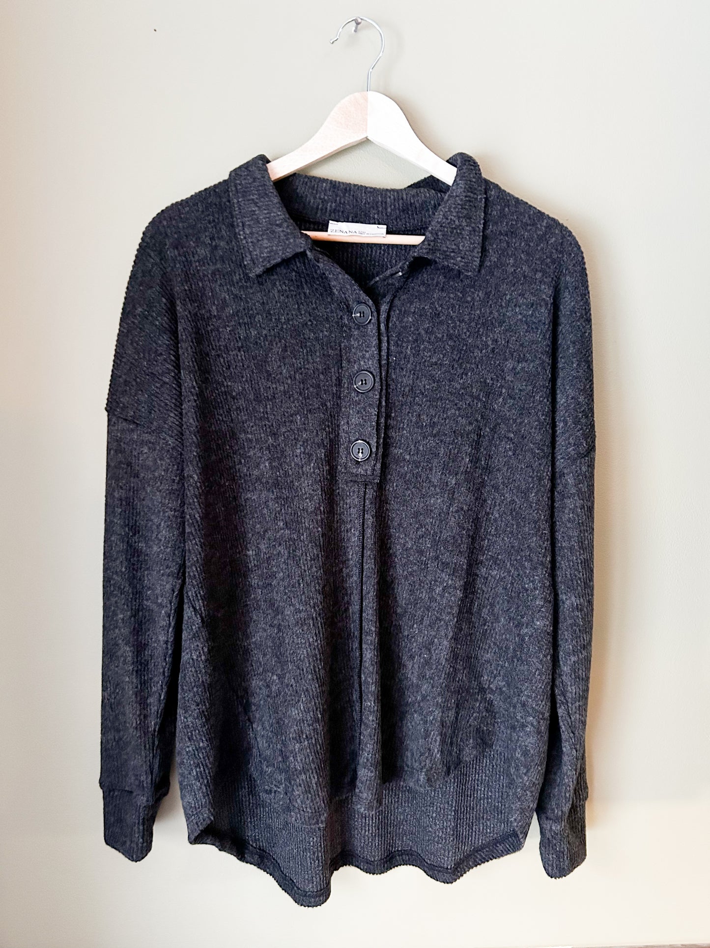 The Charley Collared Henley