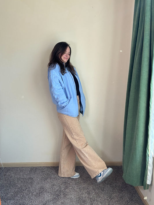 Central Perk Jacket in Windy Blue