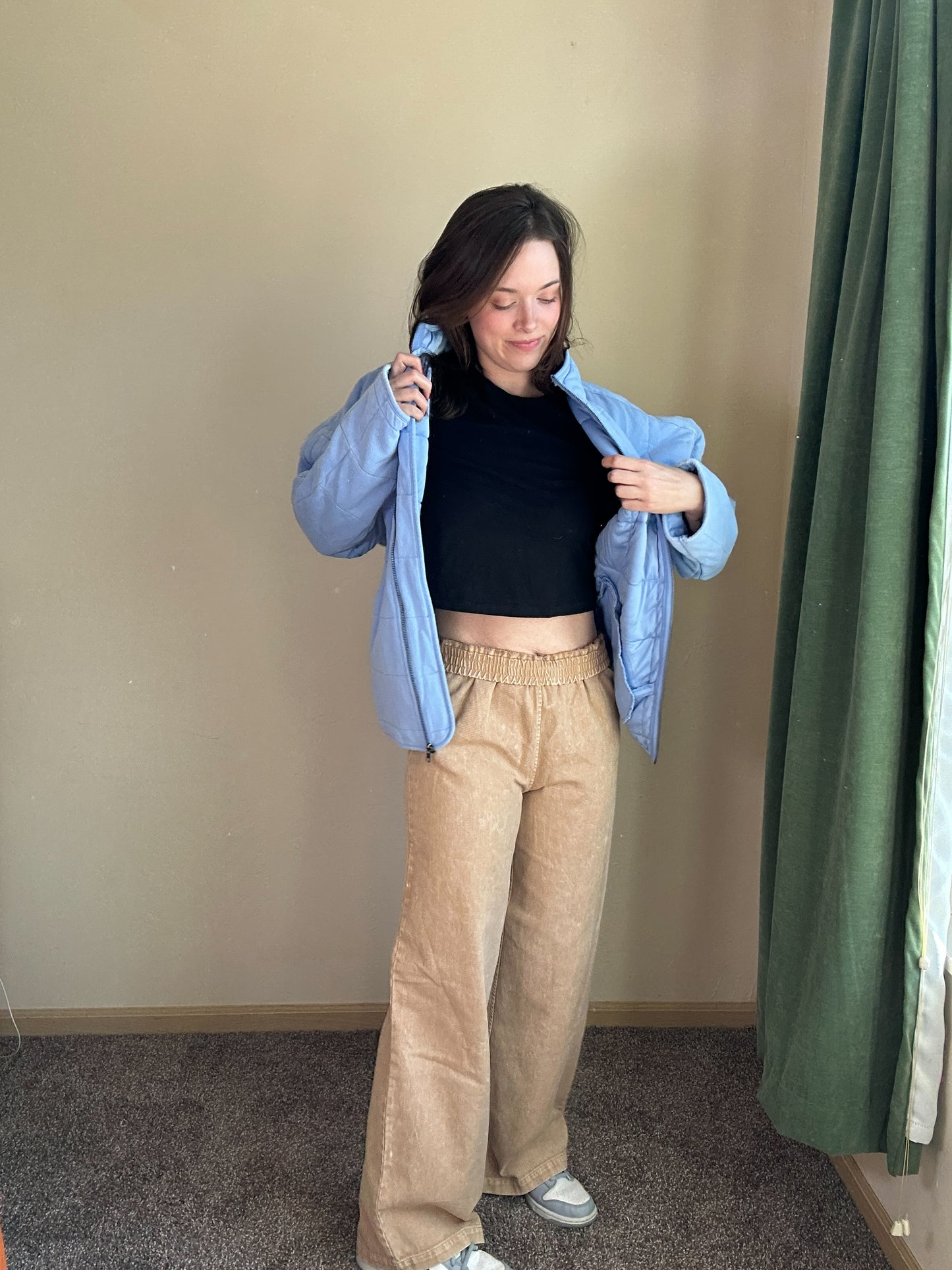 Central Perk Jacket in Windy Blue