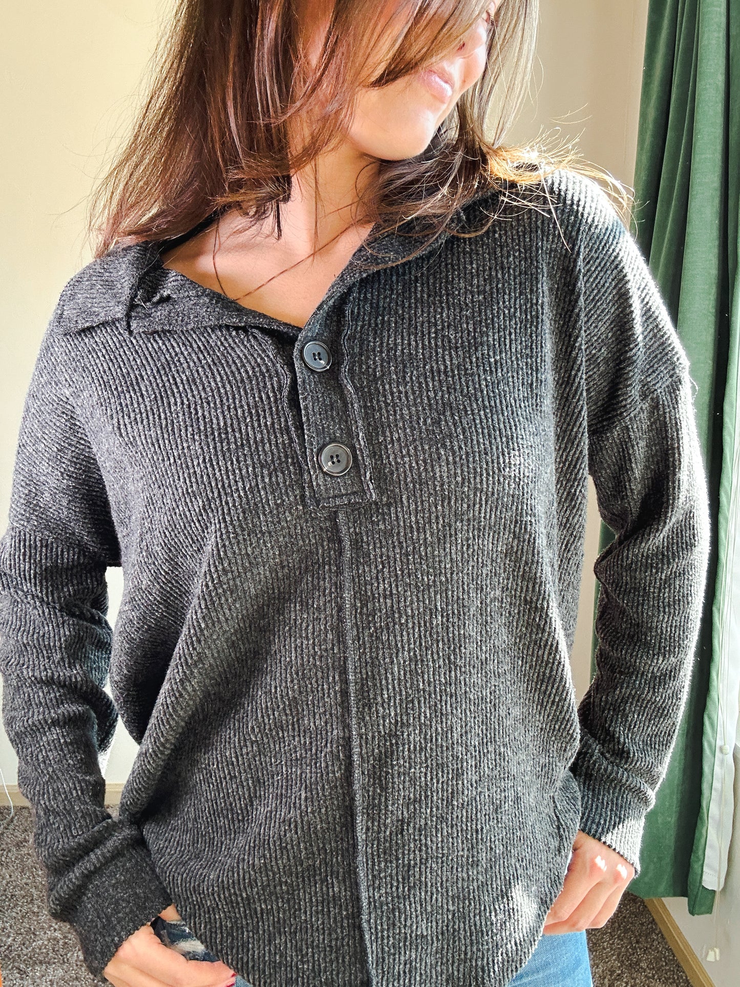 The Charley Collared Henley
