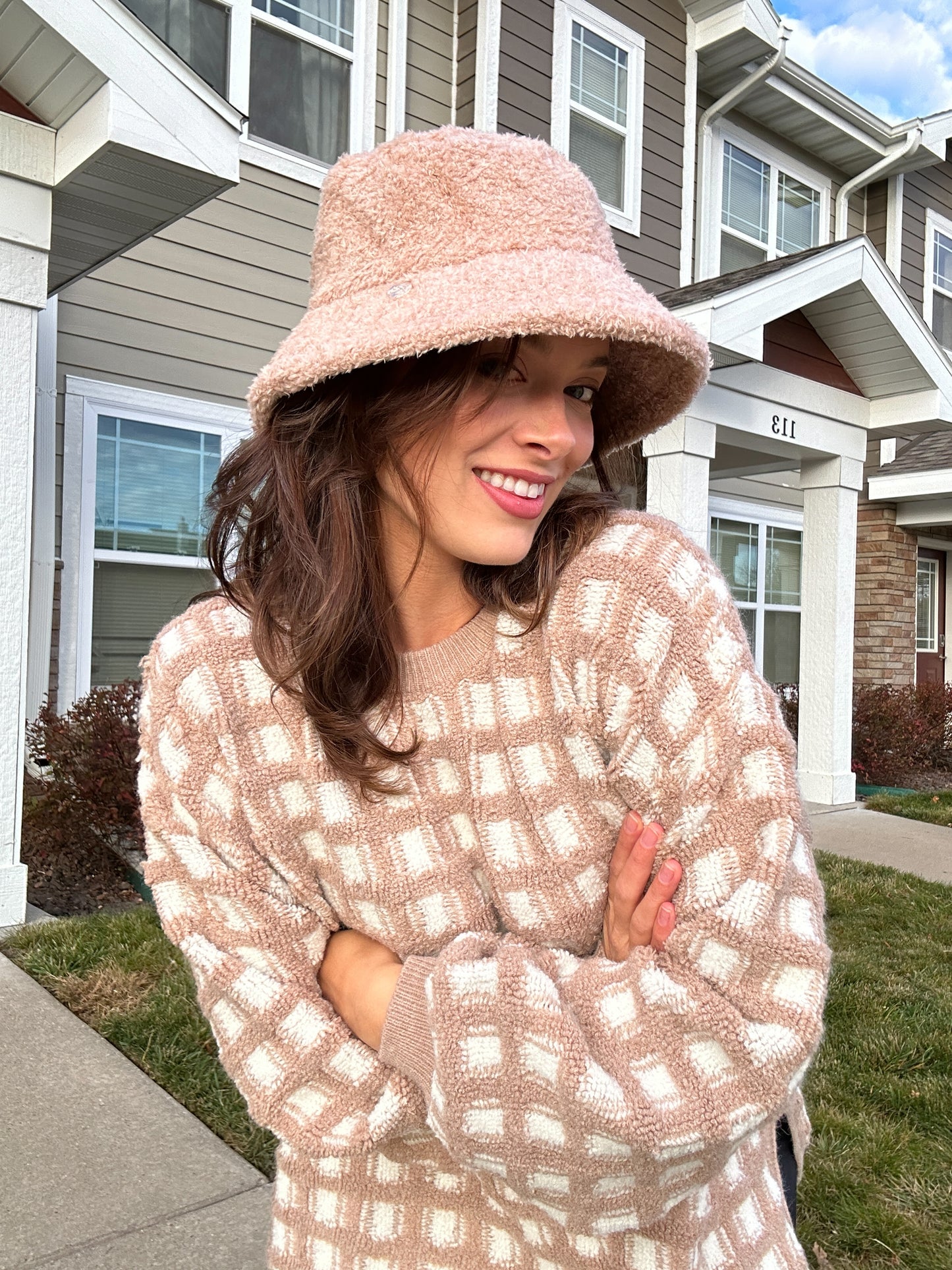 Cozy Teddy Bucket Hat