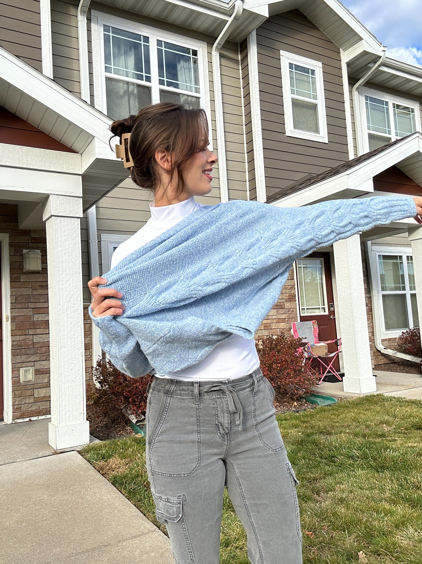 Gilmore Sweater in Dusted Blue