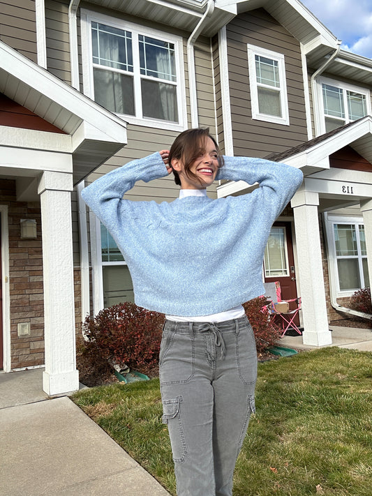 Gilmore Sweater in Dusted Blue