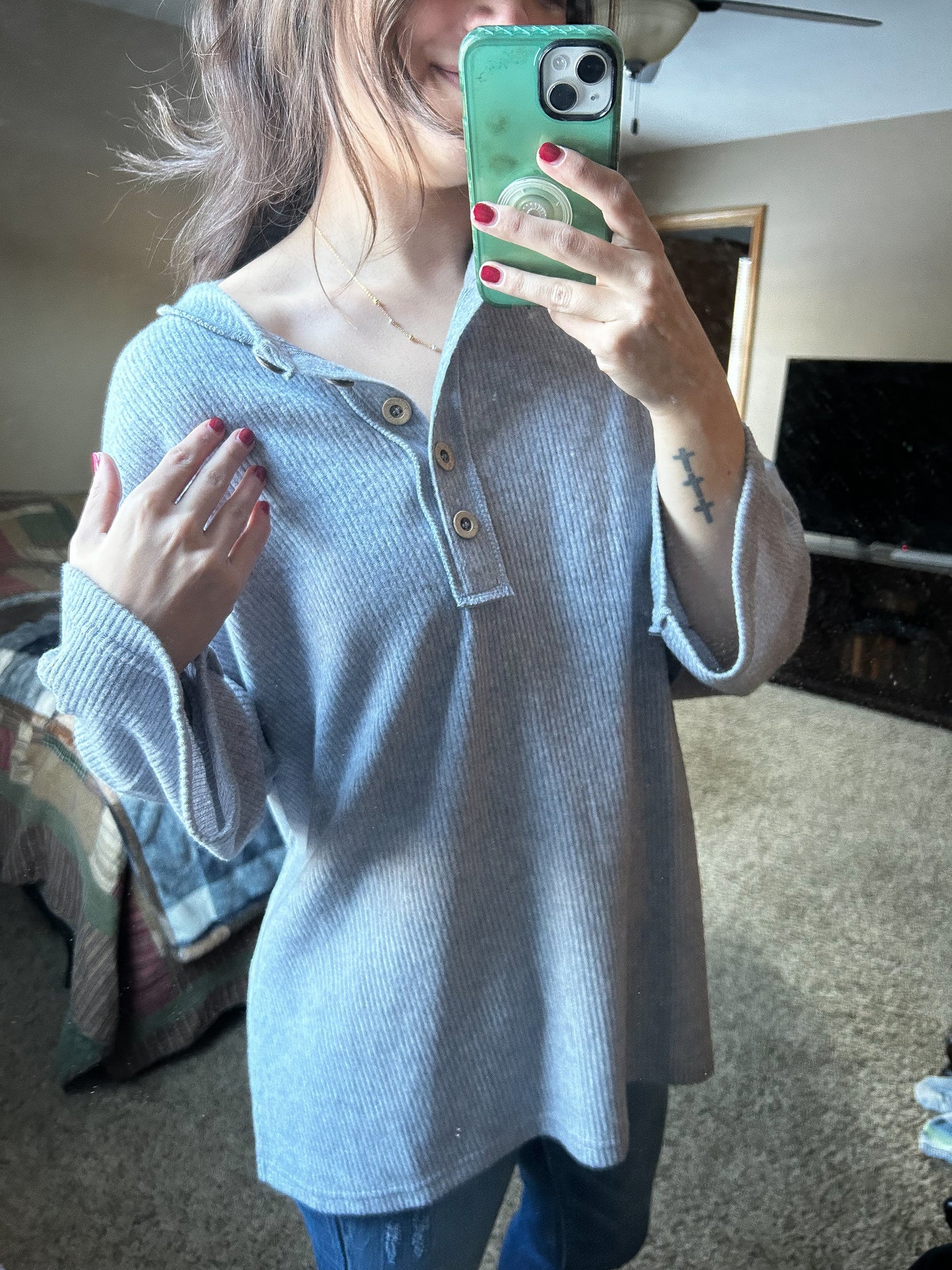 The Dahlia Henley
