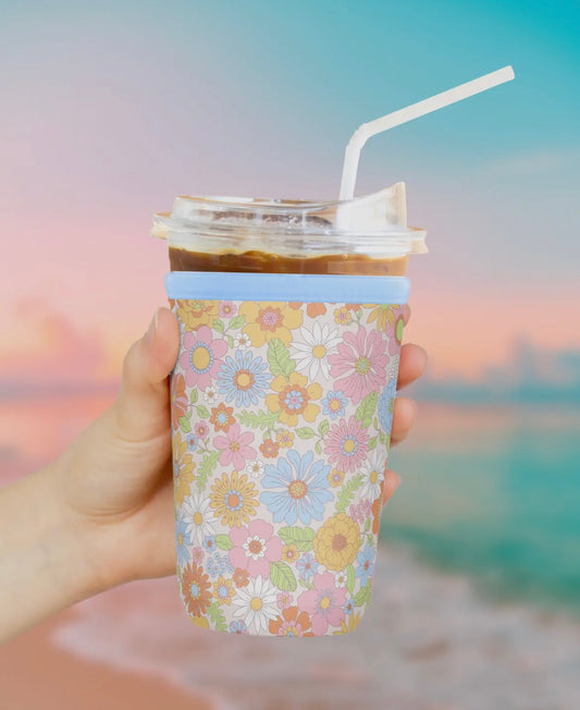 Groovy Floral Cup Sleeve - Size Large